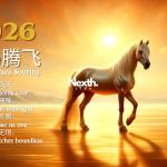 金马腾飞 · Golden Horses Soaring.