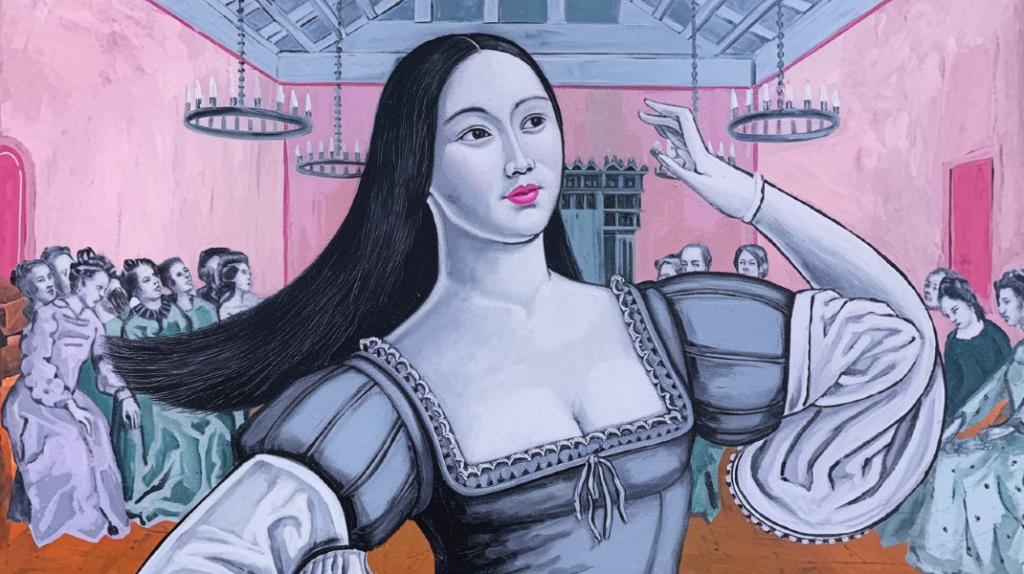 The Elegance of Dance: A Black and White Artistic Representation.