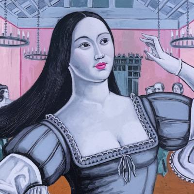 The Elegance of Dance: A Black and White Artistic Representation.